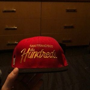 The Hundreds black red and yellow Snapback